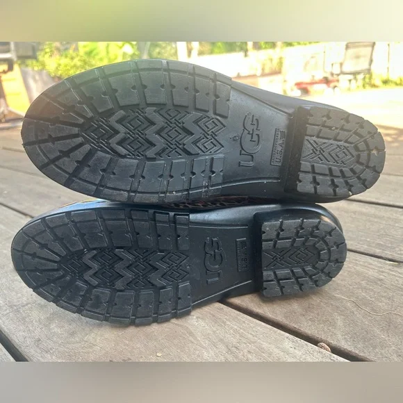 Ugg Women's Shaye Leopard Print Rain Boots Waterproof Outdoor Goulashes Size 10 - Picture 9 of 11